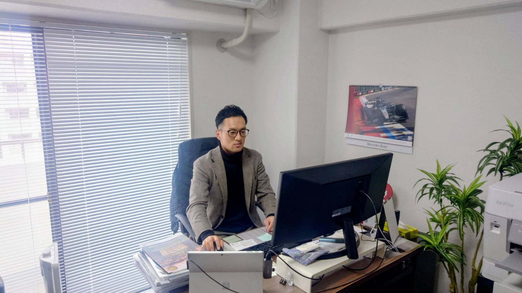 インタビュー風景